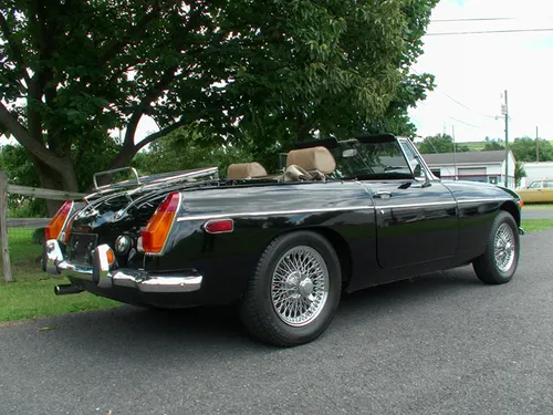 1973 Chrome Bumper MGB Black